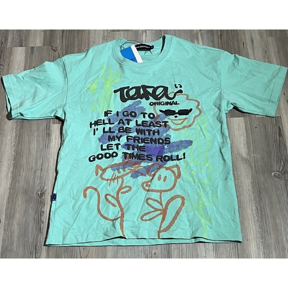 Taka Original Men’s Size Small Graffiti Japanese Brand Streetwear T-shirt - Picture 1 of 9